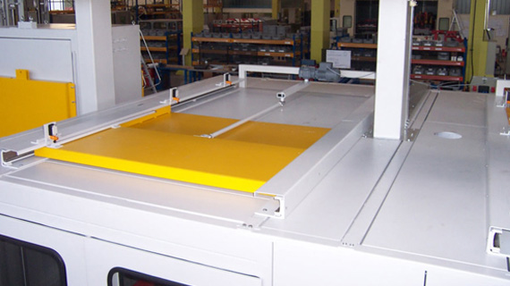 Automatisches Dachschott mit Kurbelantrieb 